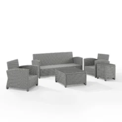 Bradenton 5pc Outdoor Wicker Sofa Set - Crosley -Crosley Sales Store GUEST 0234dbd0 ab31 428c bae6 759df3d4f20c