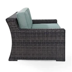 Beaufort Outdoor Wicker Loveseat - Mist - Crosley 16 Beaufort Outdoor Wicker Loveseat - Mist - Crosley -Crosley Sales Store GUEST 04257f20 de56 47ee abe6 79aeab627761
