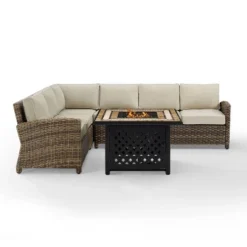 Bradenton 5pc Outdoor Wicker Sectional Set With Fire Table - Crosley 22 Bradenton 5pc Outdoor Wicker Sectional Set With Fire Table - Crosley -Crosley Sales Store GUEST 04dc9e3f eb2c 4dcb 9fc3 ae326b374c0d