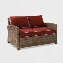 Bradenton Outdoor Wicker Loveseat - Crosley -Crosley Sales Store GUEST 08a36acd f9f4 4069 8550 4c2272224b7c