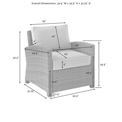 Bradenton Outdoor Armchair - Crosley 7 Bradenton Outdoor Armchair - Crosley - Image 7