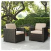 Palm Harbor 2pc Outdoor Wicker Seating Set With Cushions - Two Outdoor Wicker Chairs - Crosley