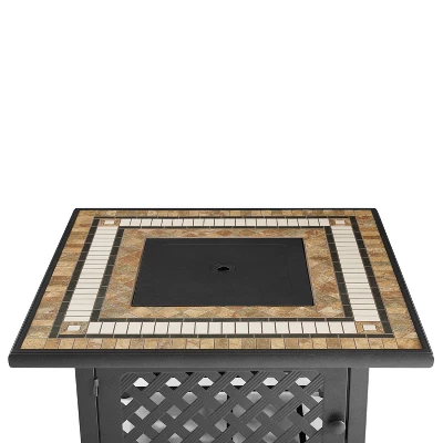 Bradenton 5pc Outdoor Wicker Arm Chair & Fire Table Set - Crosley 14 Bradenton 5pc Outdoor Wicker Arm Chair & Fire Table Set - Crosley - Image 14