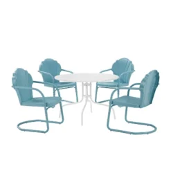 Tulip 5pc Outdoor Dining Set - Blue - Crosley -Crosley Sales Store GUEST 0f6b2f19 19ae 46e7 ba1f 753192f8c0d6