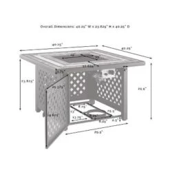Bradenton 5pc Outdoor Wicker Armless Chair & Fire Table Set - Crosley -Crosley Sales Store GUEST 0fd5736e 16dc 42fa 8cc0 142c92078f1b 1
