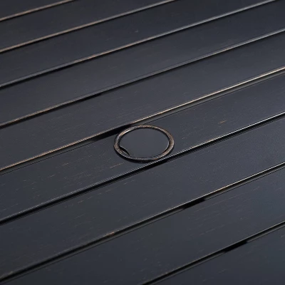 Kaplan Rectangle Outdoor Dining Table Oil Rubbed Bronze - Crosley 7 Kaplan Rectangle Outdoor Dining Table Oil Rubbed Bronze - Crosley - Image 7