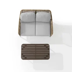 Haven 2pc Outdoor Wicker Conversation Set - Light Gray - Crosley 29 Haven 2pc Outdoor Wicker Conversation Set - Light Gray - Crosley -Crosley Sales Store GUEST 164a5572 2c4a 4e53 b836 9cce91e9354a