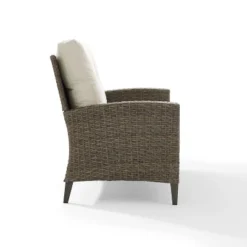 Rockport Outdoor Wicker High Back Loveseat - Crosley -Crosley Sales Store GUEST 18069aa3 99ff 4cef 86ad 5a3bbb732adc