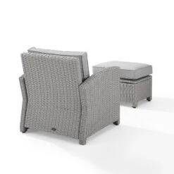 Bradenton 2pc Outdoor Wicker Arm Chair & Ottoman Set - Crosley -Crosley Sales Store GUEST 185afd7b 45e3 4e02 9fdb 7dd99be44bd0