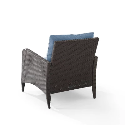 Kiawah Outdoor Wicker Arm Chair - Crosley 2 Kiawah Outdoor Wicker Arm Chair - Crosley - Image 2