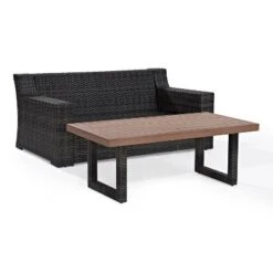 Beaufort 2pc Outdoor Wicker Chat Set - Mist - Crosley -Crosley Sales Store GUEST 1d0d079a 5f90 4a7c 88af ec4b324c3fe8