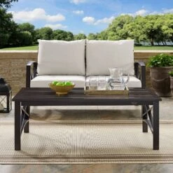 Crosley Sales Store 27 Kaplan Outdoor Coffee Table - Bronze - Crosley
