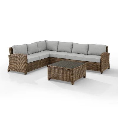 Bradenton 5pc Outdoor Wicker Sectional Set - Crosley 13 Bradenton 5pc Outdoor Wicker Sectional Set - Crosley - Image 13