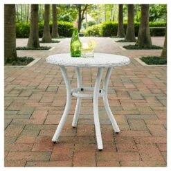 Crosley Palm Harbor Outdoor Wicker Round Side Table In White 7 Crosley Palm Harbor Outdoor Wicker Round Side Table In White -Crosley Sales Store GUEST 23bd73a2 4171 4127 aee7 20d6d90ef54a