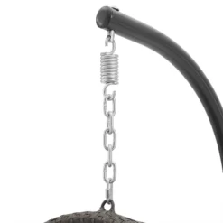 Tess Indoor/Outdoor Wicker Hanging Egg Chair - Gray/Driftwood - Crosley -Crosley Sales Store GUEST 261899e8 604b 45e1 a3d4 18c1a431311f