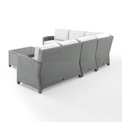 Bradenton 5pc Outdoor Wicker Sectional Set - Crosley 7 Bradenton 5pc Outdoor Wicker Sectional Set - Crosley - Image 7