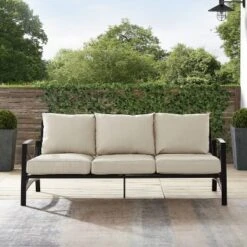 Kaplan Outdoor Metal Sofa Oil Rubbed Bronze With Cushions - Crosley 18 Kaplan Outdoor Metal Sofa Oil Rubbed Bronze With Cushions - Crosley -Crosley Sales Store GUEST 28fe4d4d ae12 433d bd79 380591f7bff0