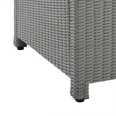 Bradenton Outdoor Wicker Sectional - Gray - Crosley 1 Bradenton Outdoor Wicker Sectional - Gray - Crosley