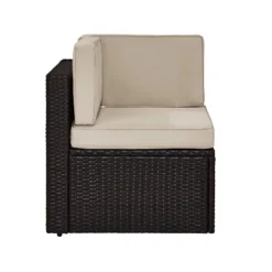 Palm Harbor Outdoor Wicker Corner Chair - Sand - Crosley 11 Palm Harbor Outdoor Wicker Corner Chair - Sand - Crosley -Crosley Sales Store GUEST 2c71a616 ab79 4726 b370 94106024bbae