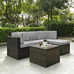 Palm Harbor 5pc All-Weather Wicker Patio Seating Set - Crosley 8 Palm Harbor 5pc All-Weather Wicker Patio Seating Set - Crosley -Crosley Sales Store GUEST 2d0ad67b 9a52 4afe 8f10 410495b9be62