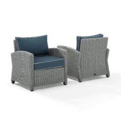 Bradenton 2pc Outdoor Wicker Armchair Set - Crosley -Crosley Sales Store GUEST 2e1e86e5 00b5 4c2c 88a8 7c766491da6b