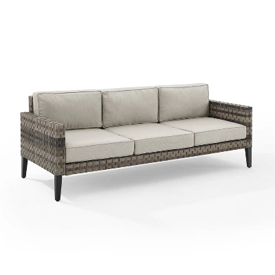 Prescott Outdoor Wicker Sofa - Crosley 11 Prescott Outdoor Wicker Sofa - Crosley - Image 11