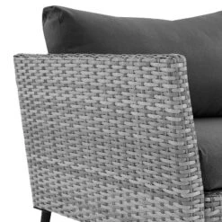 2pc Richland Outdoor Patio Loveseat And Coffee Table Set - Gray - Crosley -Crosley Sales Store GUEST 344b5475 6173 41b7 8091 a46a6310696c