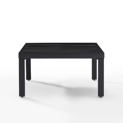 Piermont Outdoor Metal Sectional Side Table - Matte Black - Crosley 4 Piermont Outdoor Metal Sectional Side Table - Matte Black - Crosley - Image 4