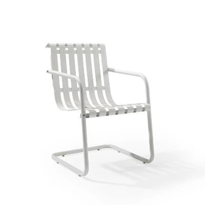 2pk Gracie Outdoor Metal Chair White - Crosley 2 2pk Gracie Outdoor Metal Chair White - Crosley - Image 2