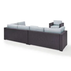 Biscayne 6pc Outdoor Wicker Sectional Set - Mist - Crosley -Crosley Sales Store GUEST 39c17edf 514b 4021 a923 9d19ee29048c