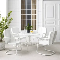 Ridgeland 5pc Outdoor Dining Set - White - Crosley -Crosley Sales Store GUEST 3b2213ea 2924 4290 8f56 22c6500b98c8