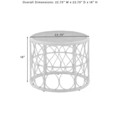 Juniper 4pc Outdoor Wicker Conversation Set - Cream/Natural -Crosley -Crosley Sales Store GUEST 3ba1b53e 6c78 4e9f bc13 b6f36e1d4223