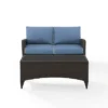 Kiawah 2pc Wicker Patio Seating Set - Blue - Crosley