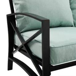 Kaplan 3pc Outdoor Conversation Set With Fire Table & 2 Loveseats - Mist - Crosley -Crosley Sales Store GUEST 3f3fecf3 01f6 47b5 90ae 3f11ce19ad5b 1