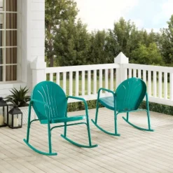 Griffith Set Of 2 Metal Rocking Chairs - Crosley 17 Griffith Set Of 2 Metal Rocking Chairs - Crosley -Crosley Sales Store GUEST 4089a6fd 9579 44d0 a1a6 501949c8f749