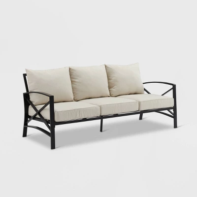 Kaplan Outdoor Metal Sofa Oil Rubbed Bronze With Cushions - Crosley 12 Kaplan Outdoor Metal Sofa Oil Rubbed Bronze With Cushions - Crosley - Image 12