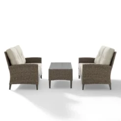 Rockport 3pc Outdoor Wicker Loveseat Seating Set - Crosley 10 Rockport 3pc Outdoor Wicker Loveseat Seating Set - Crosley -Crosley Sales Store GUEST 437dbcc3 f487 4b5a bf3a 1760d780a422