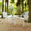 Palm Harbor 3pc Outdoor Wicker Seating Set - White - Crosley