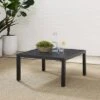 Piermont Outdoor Metal Sectional Coffee Table - Matte Black - Crosley