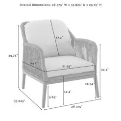 Haven 2pc Outdoor Wicker Armchair Set - Light Gray - Crosley 23 Haven 2pc Outdoor Wicker Armchair Set - Light Gray - Crosley -Crosley Sales Store GUEST 47e6cb58 2712 446a be35 20f9388be58e