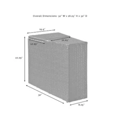 Catalina Outdoor Wicker Arm Table - Gray - Crosley 12 Catalina Outdoor Wicker Arm Table - Gray - Crosley -Crosley Sales Store GUEST 48b9bfb3 22bd 407a b4aa b071b59f8e18
