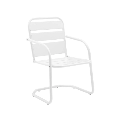 Brighton 2pc Metal Chair - White - Crosley 1 Brighton 2pc Metal Chair - White - Crosley