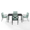 Kaplan 5pc Outdoor Dining Set With Arm Chairs Mist/Oil Rubbed Bronze - Crosley