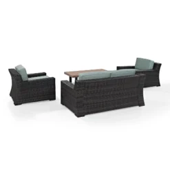Beaufort 4pc Outdoor Wicker Seating Set - Mist - Crosley 13 Beaufort 4pc Outdoor Wicker Seating Set - Mist - Crosley -Crosley Sales Store GUEST 57b6b7a5 9acb 4ddd a446 63593ca1faf1