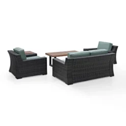 Beaufort 5pc Outdoor Wicker Conversation Set - Mist - Crosley -Crosley Sales Store GUEST 57d8fefa 13b0 4653 b289 2dd8855b6ede