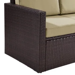 Palm Harbor Outdoor Wicker Sofa In Brown With Sand Cushions - Crosley 15 Palm Harbor Outdoor Wicker Sofa In Brown With Sand Cushions - Crosley -Crosley Sales Store GUEST 5aec751a ff4a 4d8d 8bd6 b14ac48310c2