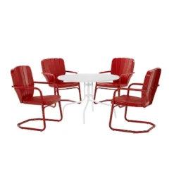 Ridgeland 5pc Outdoor Dining Set - Red - Crosley 11 Ridgeland 5pc Outdoor Dining Set - Red - Crosley -Crosley Sales Store GUEST 5b13dacc dc91 4fec 8b94 ff301e716735