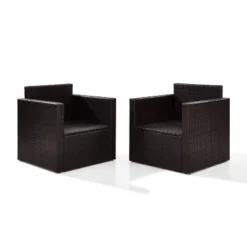 Palm Harbor 3pc All-Weather Wicker Patio Conversation Set - Sand - Crosley -Crosley Sales Store GUEST 5e537d6c 2d35 410d 9b37 3bb1111575a2