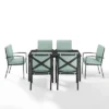 Kaplan 7pc Outdoor Dining Set With Arm Chairs Mist/Oil Rubbed Bronze - Crosley
