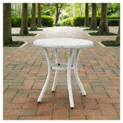 Crosley Palm Harbor Outdoor Wicker Round Side Table In White 6 Crosley Palm Harbor Outdoor Wicker Round Side Table In White -Crosley Sales Store GUEST 60352703 96aa 470d 95a2 7a2eff5b6cbe